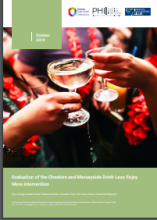 Evaluation of the Cheshire and Merseyside Drink Less Enjoy More intervention